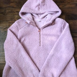 Pink Sherpa sweatshirt